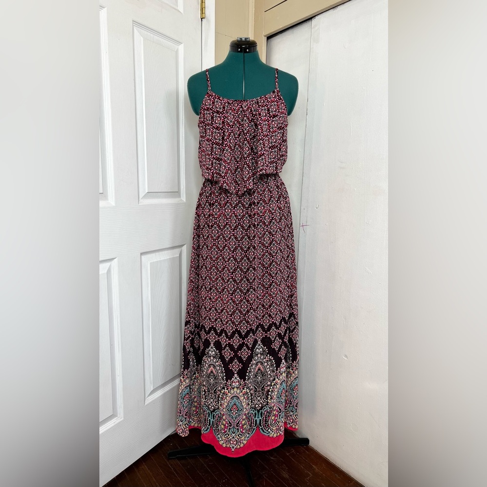 Xhilaration Maxi Floral Dress For Women M Pre Owned Pristine Condition